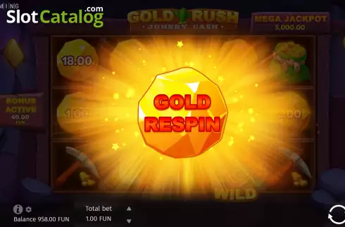 Οθόνη7. Gold Rush With Johnny Cash Κουλοχέρης 