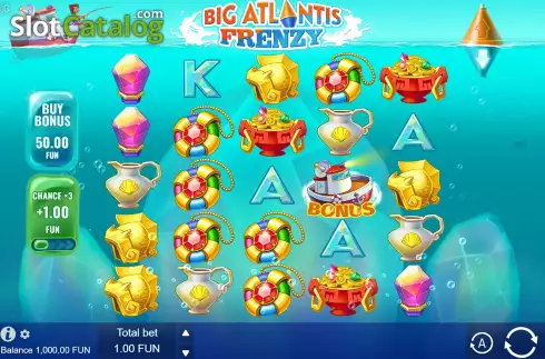 Οθόνη4. Big Atlantis Frenzy Κουλοχέρης 