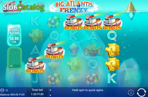 Οθόνη7. Big Atlantis Frenzy Κουλοχέρης 
