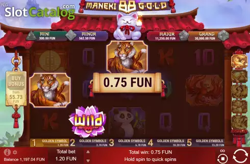 Οθόνη5. Maneki 88 Gold Κουλοχέρης 