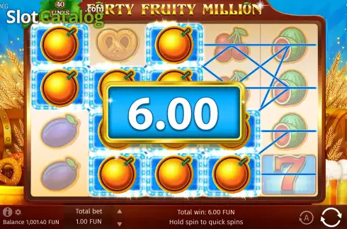 Οθόνη3. Forty Fruity Million Κουλοχέρης
