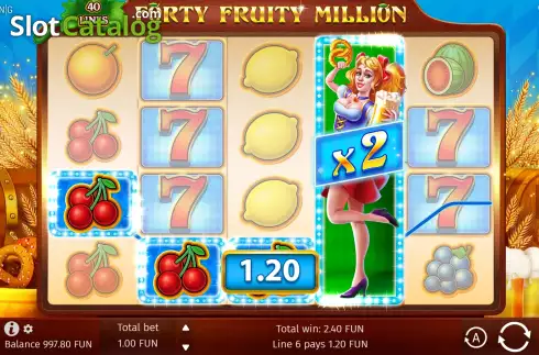 Οθόνη4. Forty Fruity Million Κουλοχέρης