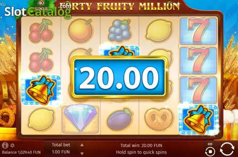 Οθόνη7. Forty Fruity Million Κουλοχέρης