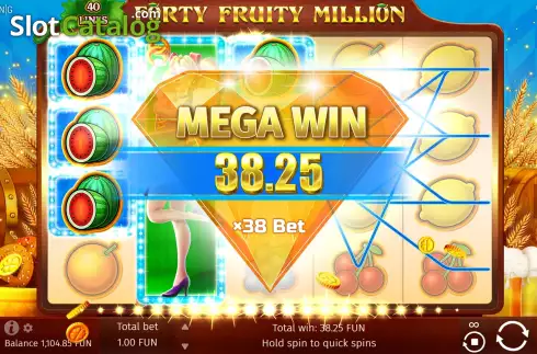 Οθόνη8. Forty Fruity Million Κουλοχέρης