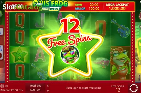 Οθόνη9. Elvis Frog TrueWays Κουλοχέρης 