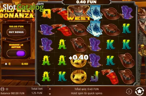 Οθόνη3. Wild West Bonanza Κουλοχέρης 