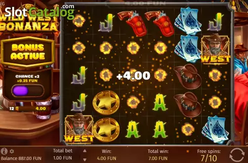 Οθόνη7. Wild West Bonanza Κουλοχέρης 