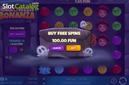 Οθόνη7. Halloween Bonanza Κουλοχέρης