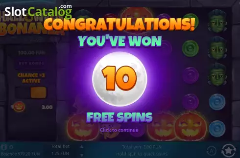 Οθόνη9. Halloween Bonanza Κουλοχέρης