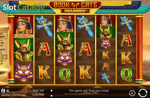 Οθόνη3. Book of Cats Megaways Κουλοχέρης