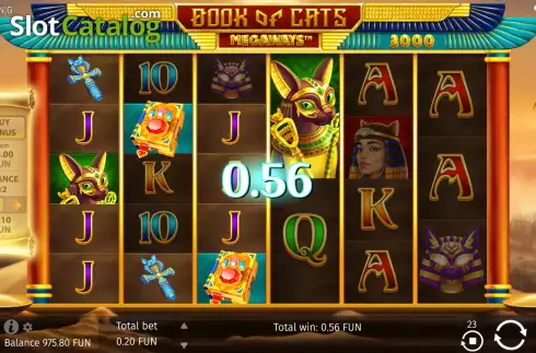 Οθόνη4. Book of Cats Megaways Κουλοχέρης
