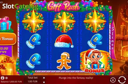 Οθόνη3. Gift Rush Κουλοχέρης