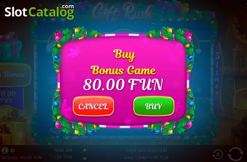 Οθόνη6. Gift Rush Κουλοχέρης