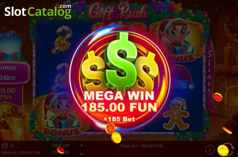 Οθόνη9. Gift Rush Κουλοχέρης