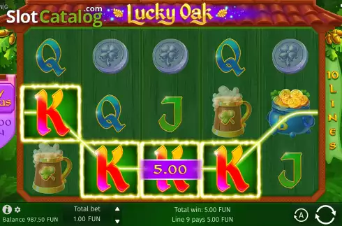 Οθόνη5. Lucky Oak Κουλοχέρης 