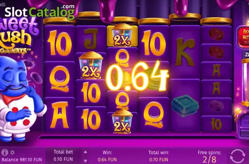 Οθόνη9. Sweet Rush Megaways Κουλοχέρης 
