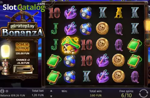 Οθόνη7. Pirateplay Bonanza Κουλοχέρης