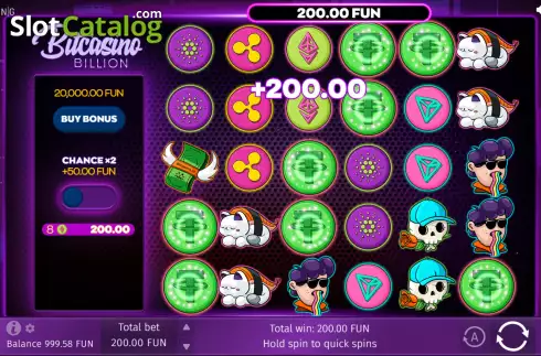 Οθόνη3. Bitcasino Billion Κουλοχέρης