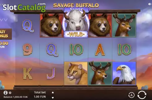 Οθόνη3. Savage Buffalo Spirit Κουλοχέρης