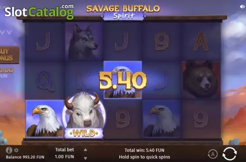 Οθόνη5. Savage Buffalo Spirit Κουλοχέρης