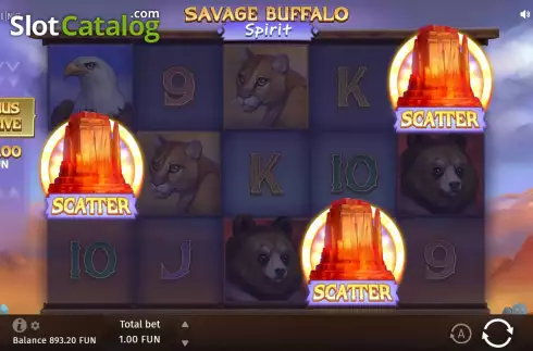 Οθόνη7. Savage Buffalo Spirit Κουλοχέρης