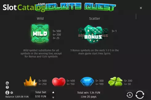Οθόνη6. Duelbits Quest Κουλοχέρης 