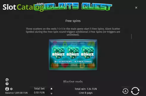 Οθόνη9. Duelbits Quest Κουλοχέρης 