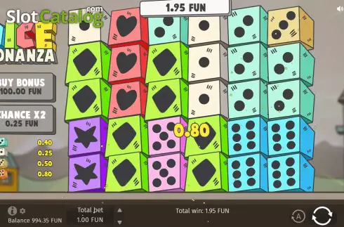 Οθόνη4. Dice Bonanza Κουλοχέρης