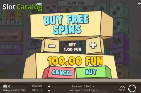 Οθόνη6. Dice Bonanza Κουλοχέρης