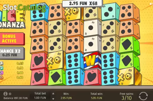 Οθόνη9. Dice Bonanza Κουλοχέρης