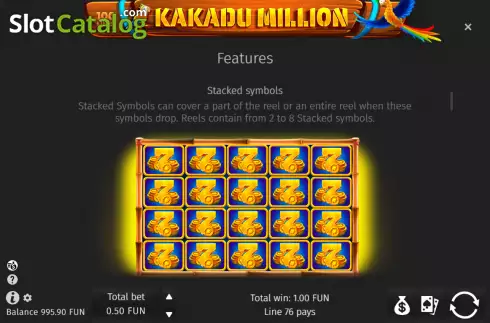 Οθόνη8. Kakadu Milllion Κουλοχέρης