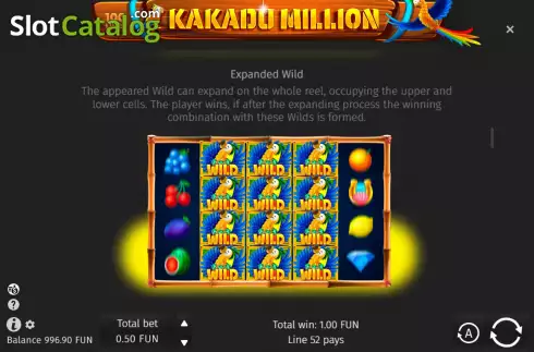 Οθόνη9. Kakadu Milllion Κουλοχέρης