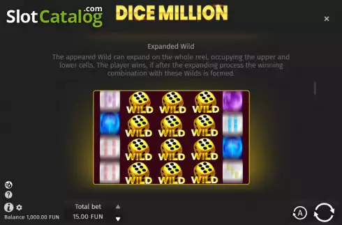 Οθόνη7. Dice Million Κουλοχέρης