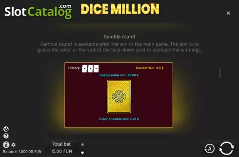 Οθόνη8. Dice Million Κουλοχέρης