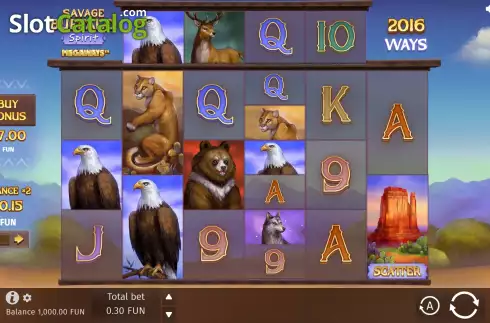 Οθόνη2. Savage Buffalo Spirit Megaways Κουλοχέρης