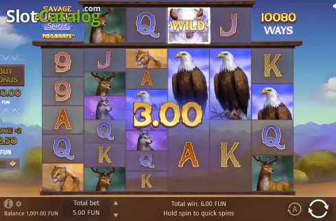 Οθόνη3. Savage Buffalo Spirit Megaways Κουλοχέρης