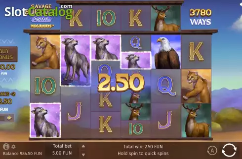Οθόνη4. Savage Buffalo Spirit Megaways Κουλοχέρης