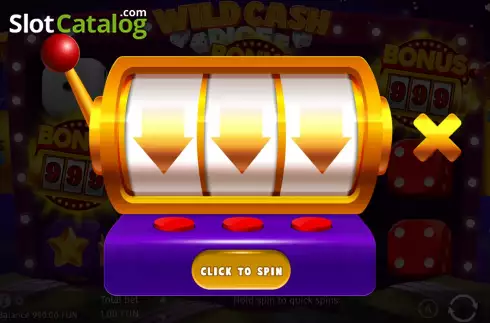 Οθόνη5. Wild Cash Dice Κουλοχέρης 