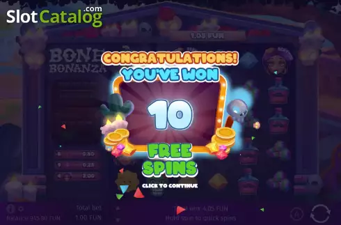 Οθόνη7. Bone Bonanza Κουλοχέρης