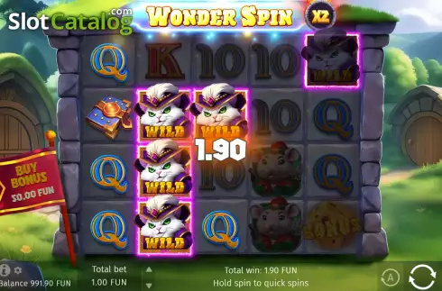 Οθόνη3. Mice and Magic Wonder Spin Κουλοχέρης 