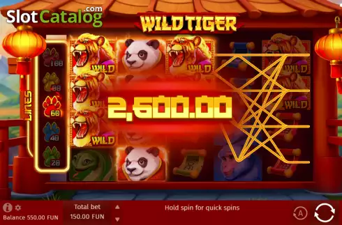 Οθόνη3. Wild Tiger (BGaming) Κουλοχέρης 