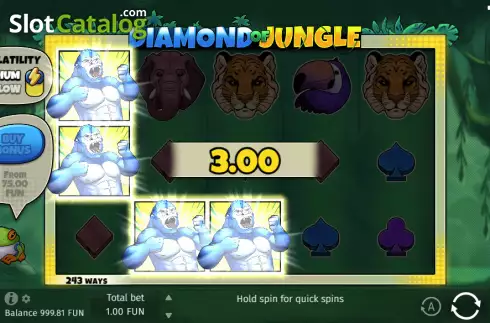 Οθόνη3. Diamond Of Jungle Κουλοχέρης