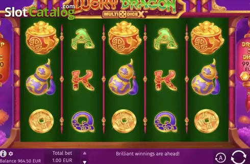 Οθόνη2. Lucky Dragon Multidice X Κουλοχέρης
