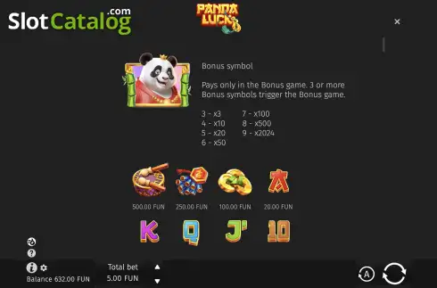 Οθόνη8. Panda Luck (BGAMING) Κουλοχέρης 