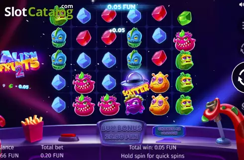 Οθόνη3. Alien Fruits 2 Κουλοχέρης