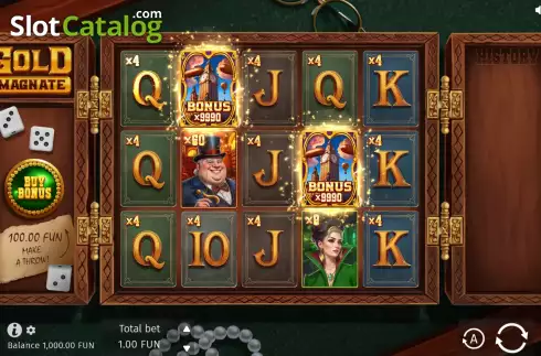 Οθόνη3. Gold Magnate Κουλοχέρης