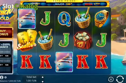 Οθόνη2. Catch The Gold Hold And Win Κουλοχέρης