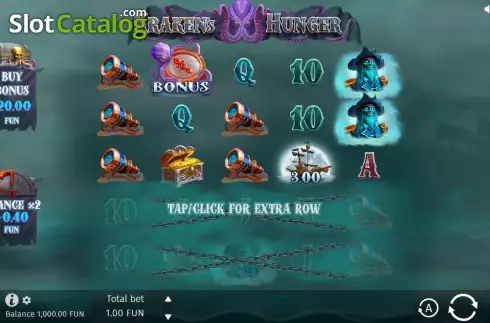 Οθόνη3. Kraken's Hunger Κουλοχέρης