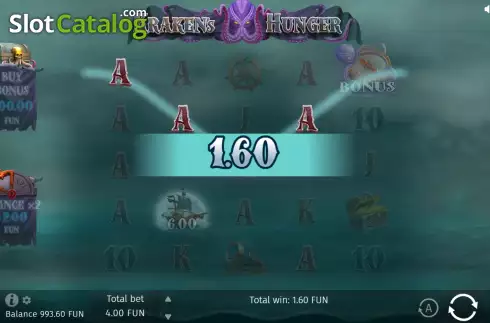 Οθόνη4. Kraken's Hunger Κουλοχέρης