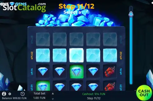 Οθόνη7. Mine Gems Κουλοχέρης